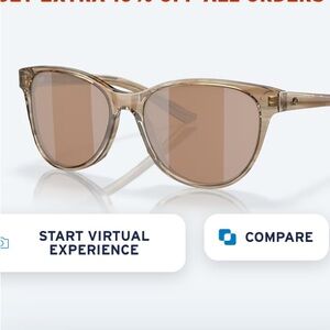 Stylish Costa Copper Silver Mirror Sunglasses